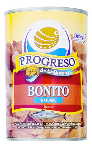 Lata de Bonito natural de la Cooperativa Progreso