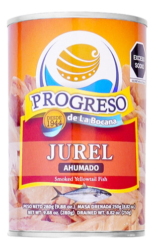Lata de Jurel ahumado de la Cooperativa Progreso