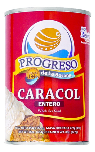Lata de Caracol natural de la Cooperativa Progreso