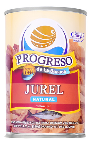 Lata de Jurel natural de la Cooperativa Progreso